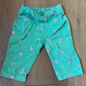 Circo Green Kids Bottoms with Pink Patterns